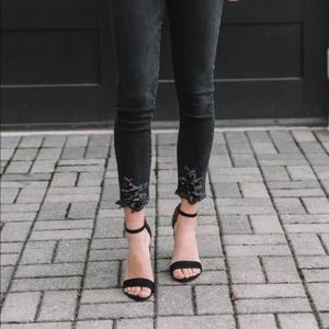 AGolde High Rise distressed skinnies